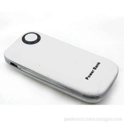 Power bank with 4,000/4,400/5,200mAh power indicators and 5 colors uses ABS material